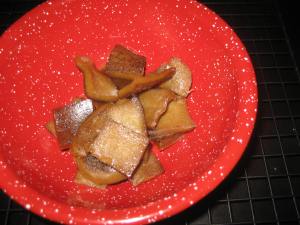Cubes after they have dried.