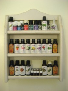 My essential oil shelf