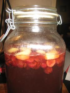 Cranberry-ginger Kombucha