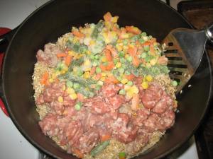 Everything in the pot.