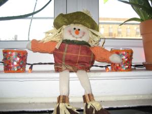 Our newest window scarecrow.